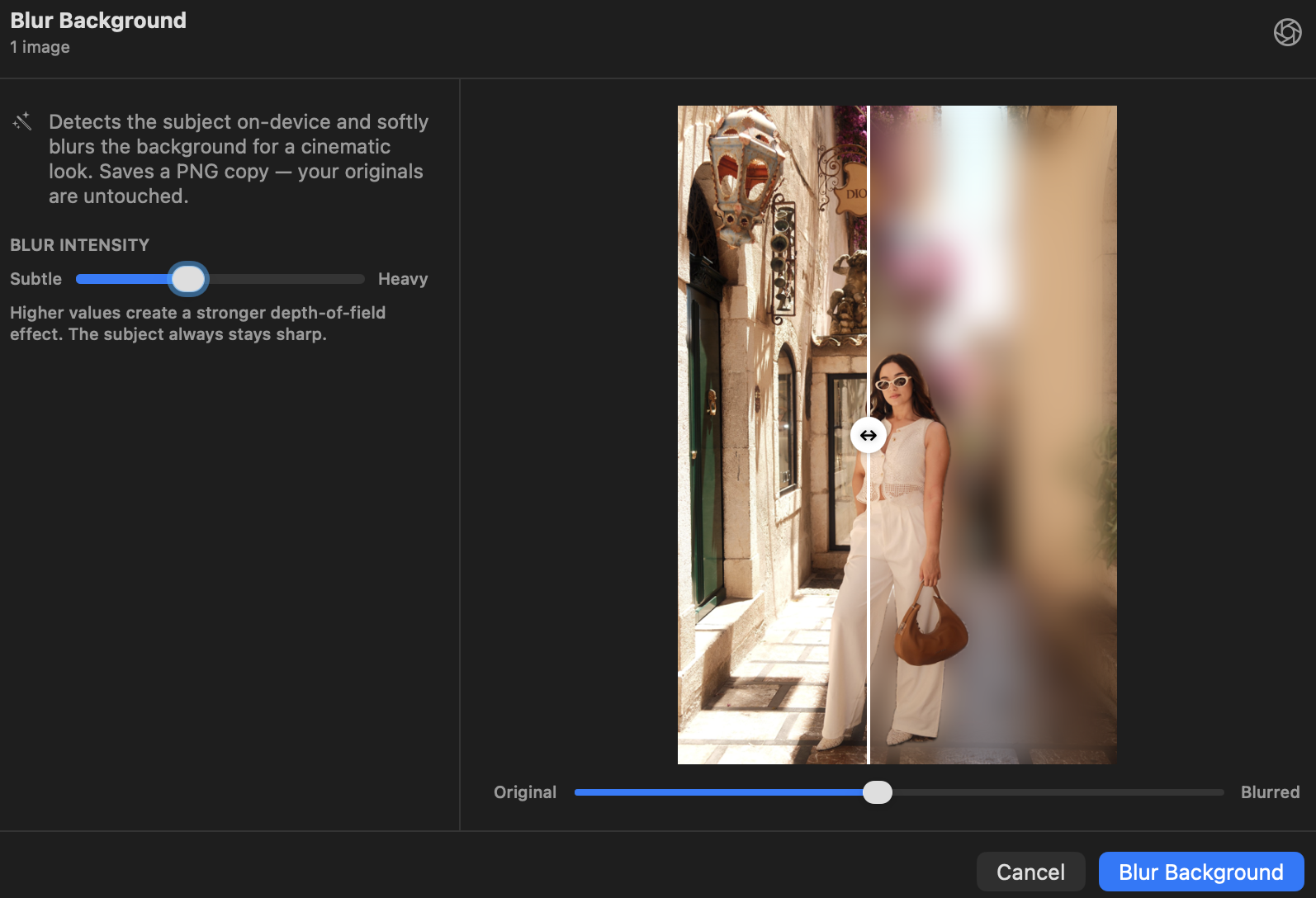 Blur background
